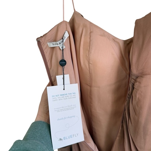 HOAGLUND 100% Silk Layered Jeweled Mini Dress Size 6 NWT - Picture 6 of 13